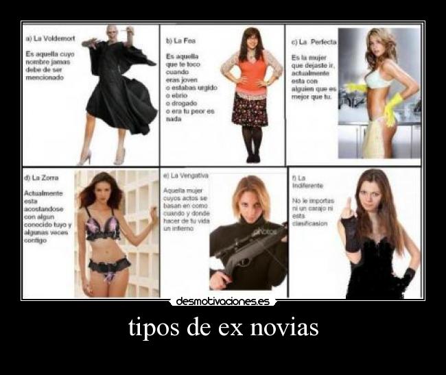 tipos de ex novias -