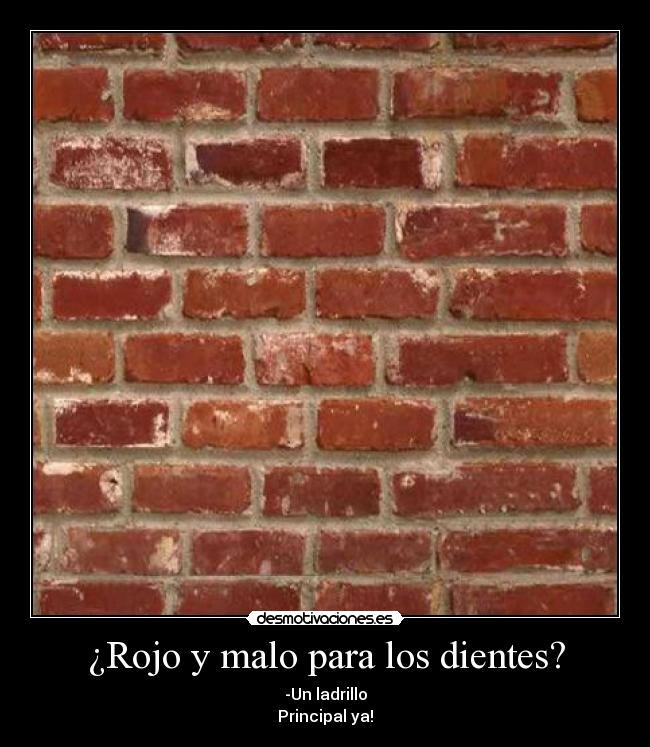 ¿Rojo y malo para los dientes? - 