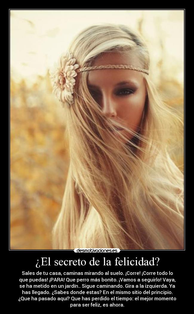 ¿El secreto de la felicidad? - 