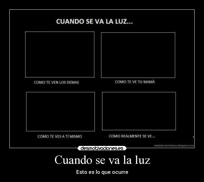 Cuando se va la luz -