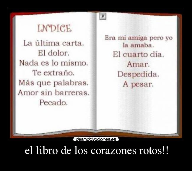 el libro de los corazones rotos!! - 