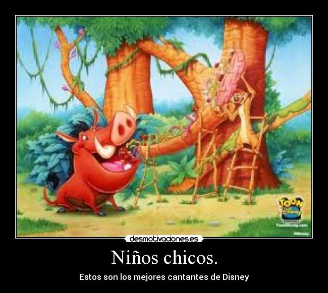 Niños chicos. - Estos son los mejores cantantes de Disney