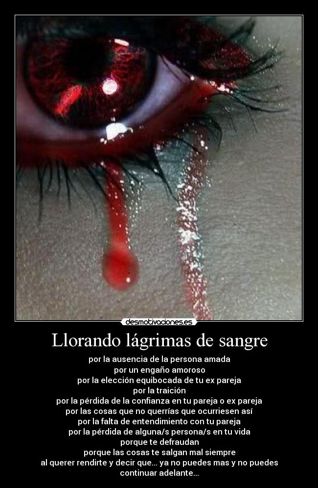 carteles lagrimas sangre desmotivaciones