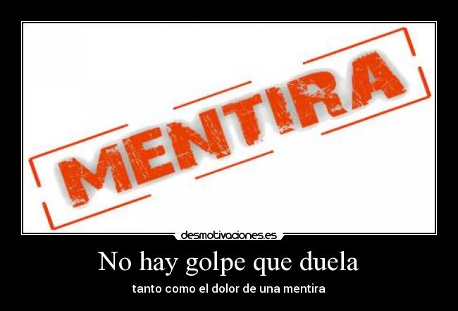 No hay golpe que duela - 