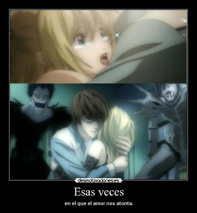 carteles atontar misa amane light yagami death note desmotivaciones