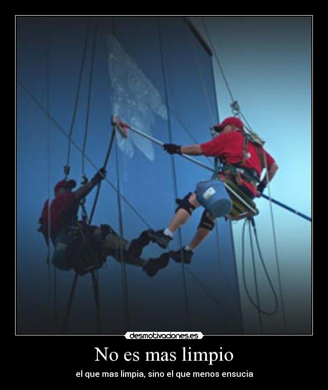 No es mas limpio - 