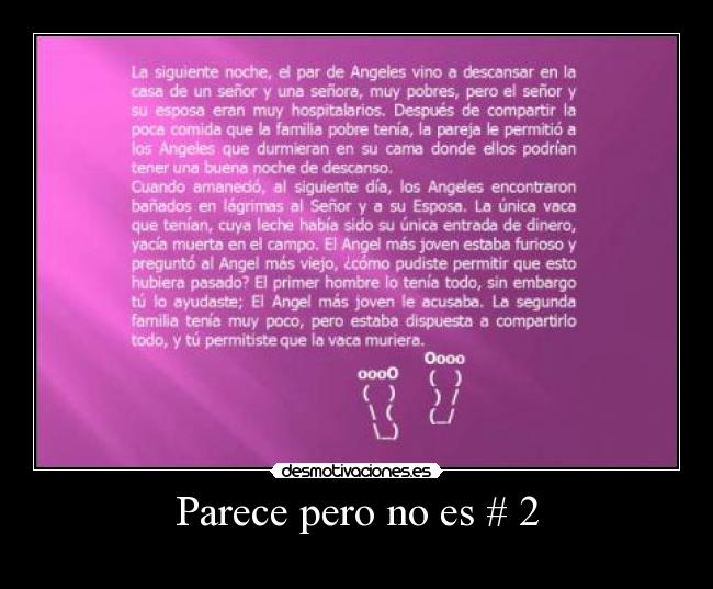 Parece pero no es # 2 -