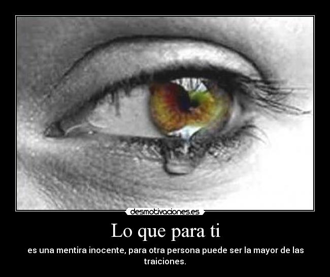 Lo que para ti - 
