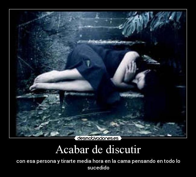 Acabar de discutir -