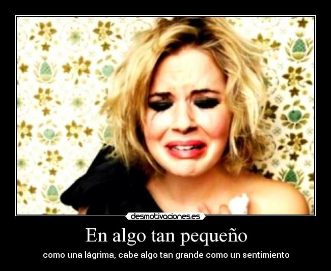 En algo tan pequeño -
