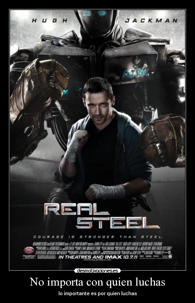 No importa con quien luchas -