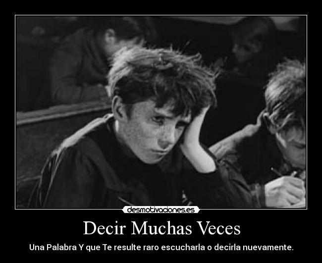 Decir Muchas Veces - 