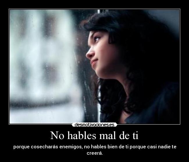 No hables mal de ti - 