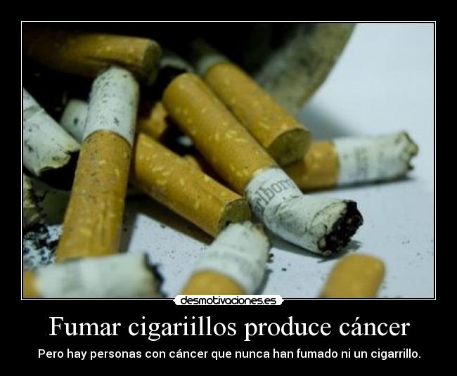 Fumar cigariillos produce cáncer - 