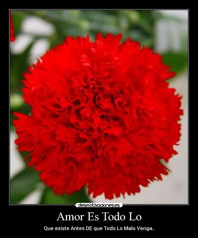 Amor Es Todo Lo - Que existe Antes DE que Todo Lo Malo Venga..
