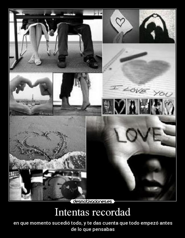Intentas recordad -