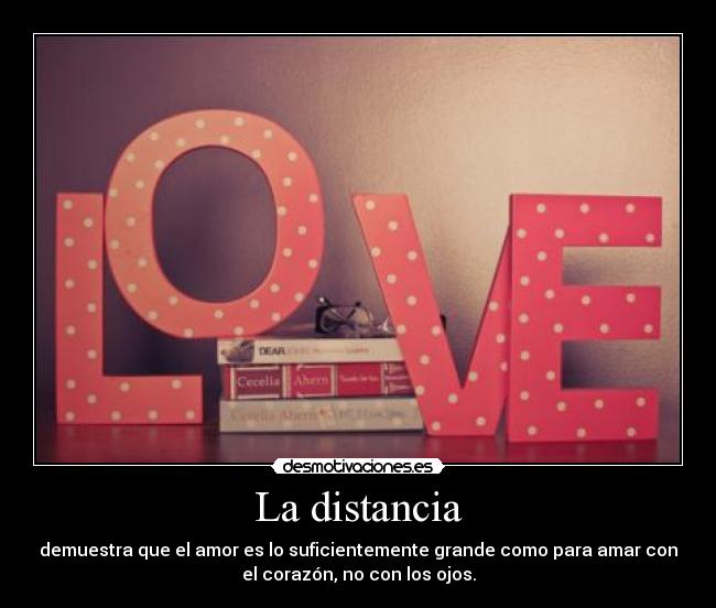 La distancia -