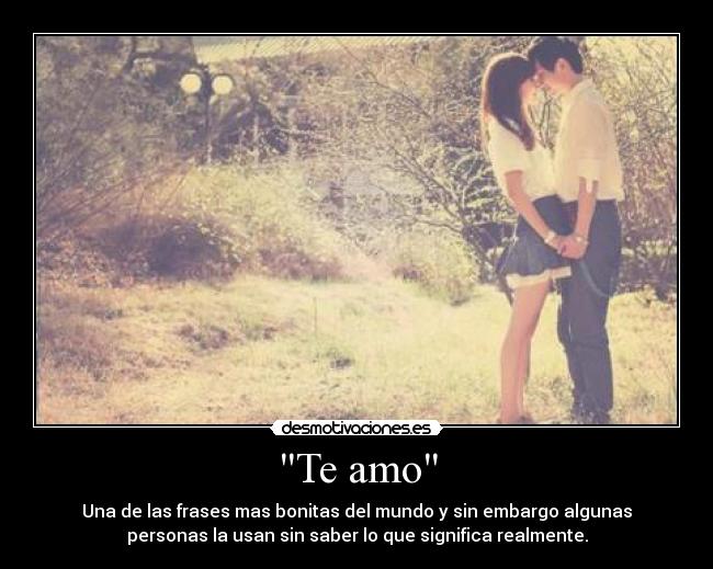 Te amo -