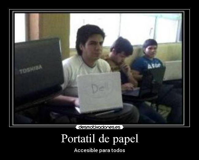 Portatil de papel - Accesible para todos