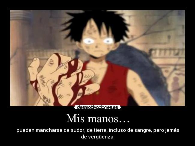 carteles one piece monkey luffy parafraseando santiago bernabeu ronoa desmotivaciones