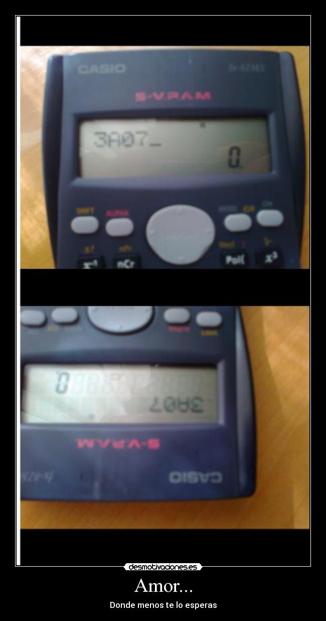 Amor... - Donde menos te lo esperas