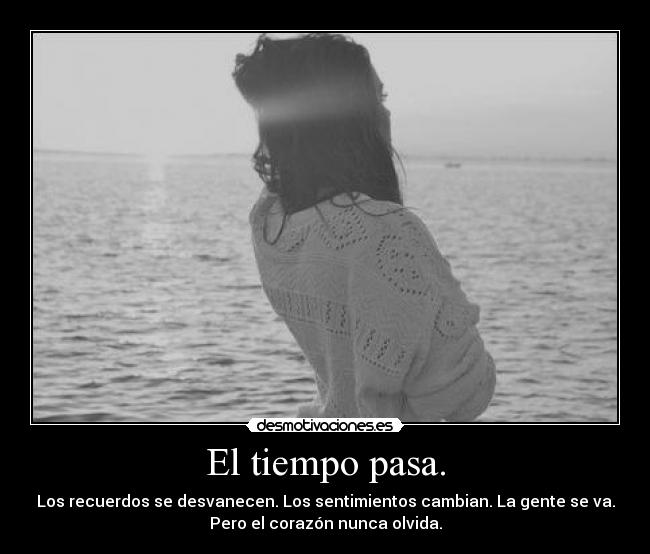 El tiempo pasa. -