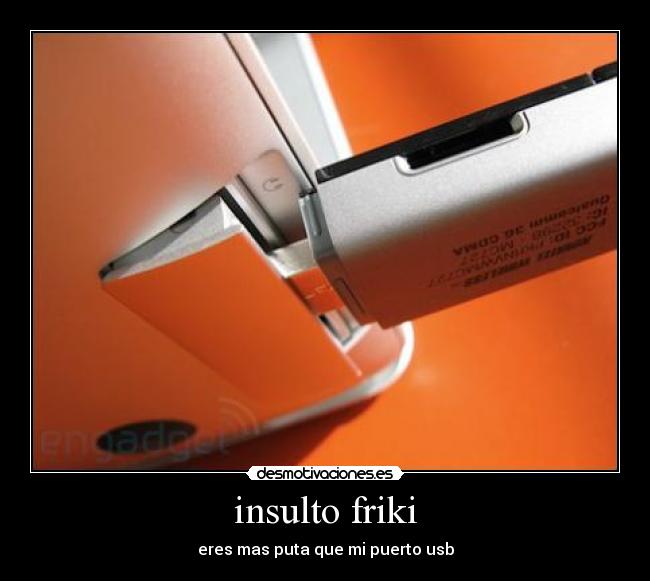 insulto friki - eres mas puta que mi puerto usb
