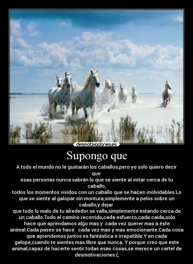 Supongo que - 