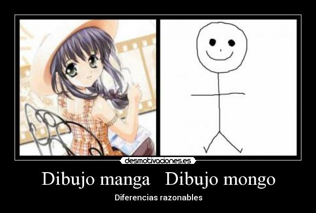 Dibujo manga Dibujo mongo - Diferencias razonables