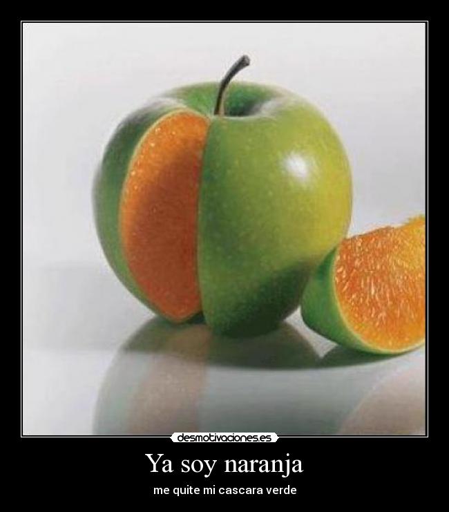 carteles naranja verde manzana desmotivaciones