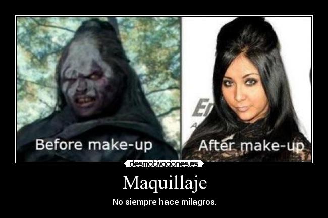 Maquillaje - No siempre hace milagros.