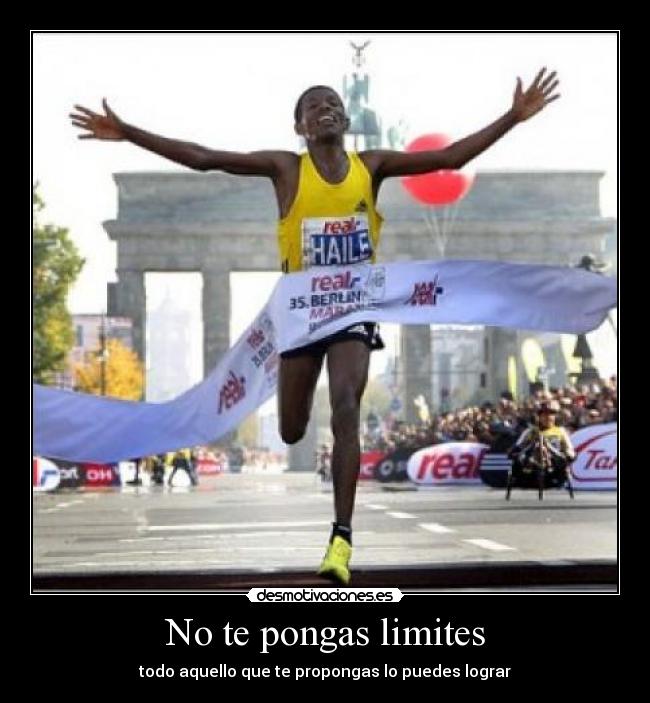 No te pongas limites -