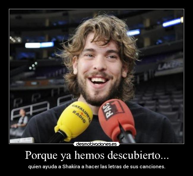 carteles mar gasol letras shakira desmotivaciones