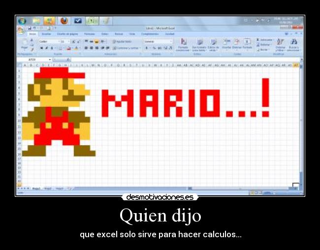 Quien dijo - que excel solo sirve para hacer calculos...