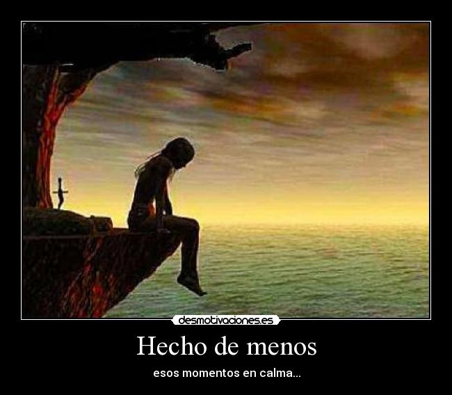 Hecho de menos -