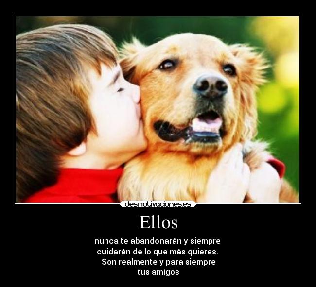 Ellos - nunca te abandonarán y siempre 
cuidarán de lo que más quieres. 
Son realmente y para siempre
tus amigos