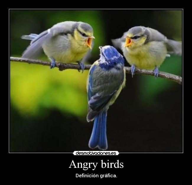 Angry birds - Definición gráfica.