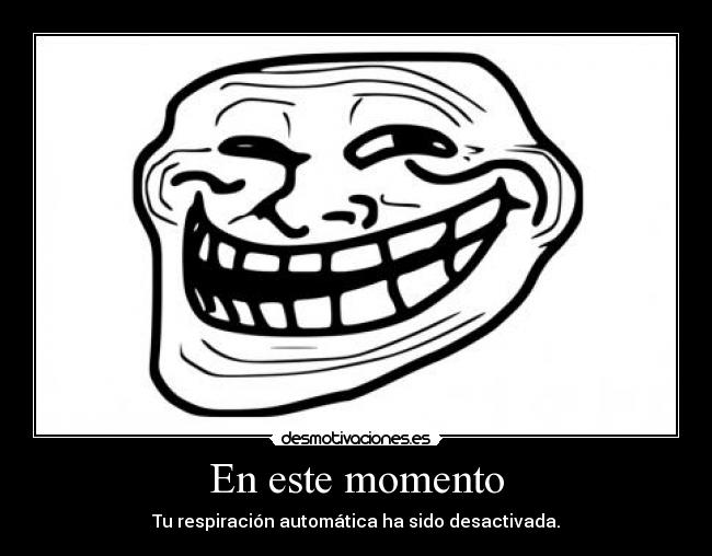 En este momento - Tu respiración automática ha sido desactivada.