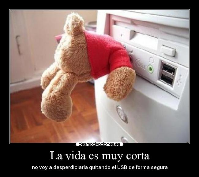 La vida es muy corta -