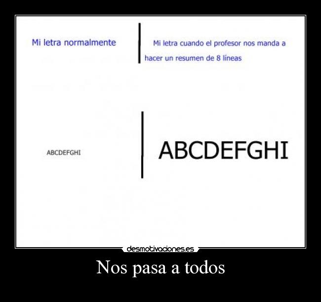 carteles letra desmotivaciones