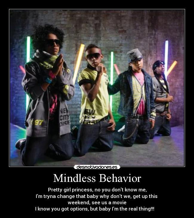 carteles mindless behavior desmotivaciones