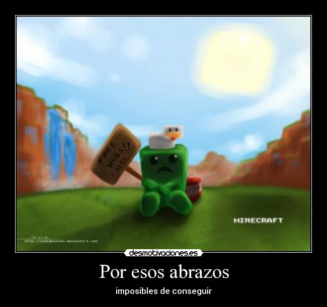 carteles abrazos xdd buen ejemplo jajajaja desmotivaciones