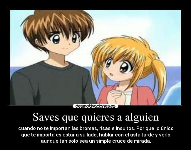 Saves que quieres a alguien - 