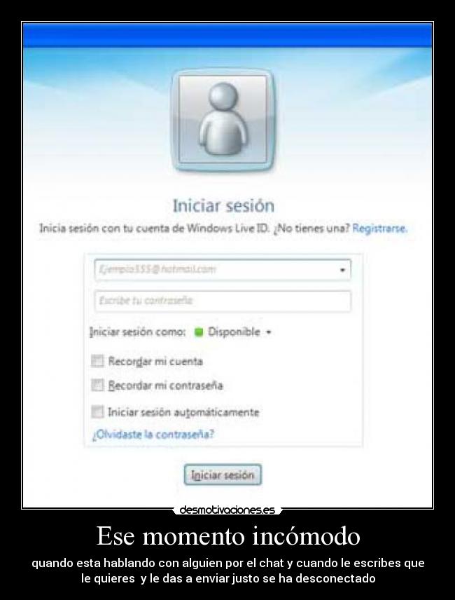 Ese momento incómodo - 