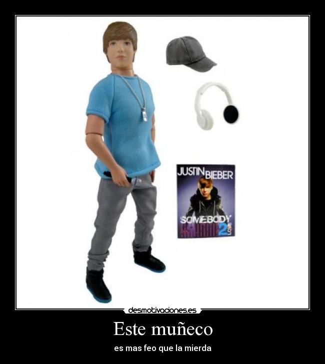 carteles muneco justin bieber desmotivaciones