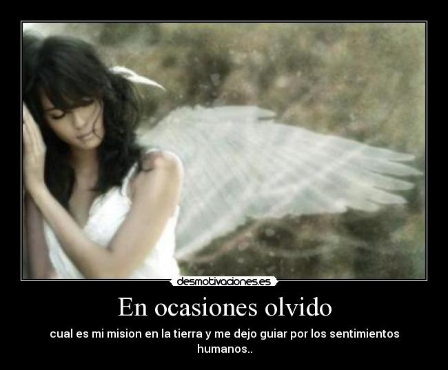 En ocasiones olvido -