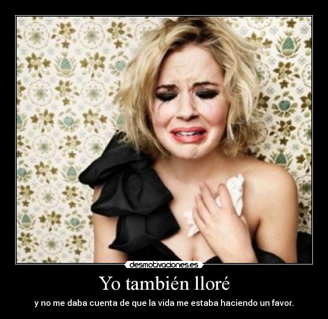 Yo también lloré - 