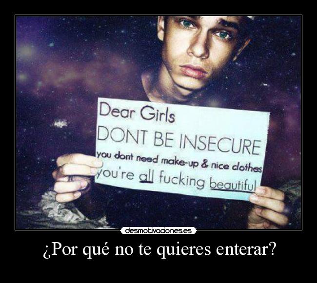 ¿Por qué no te quieres enterar? - 