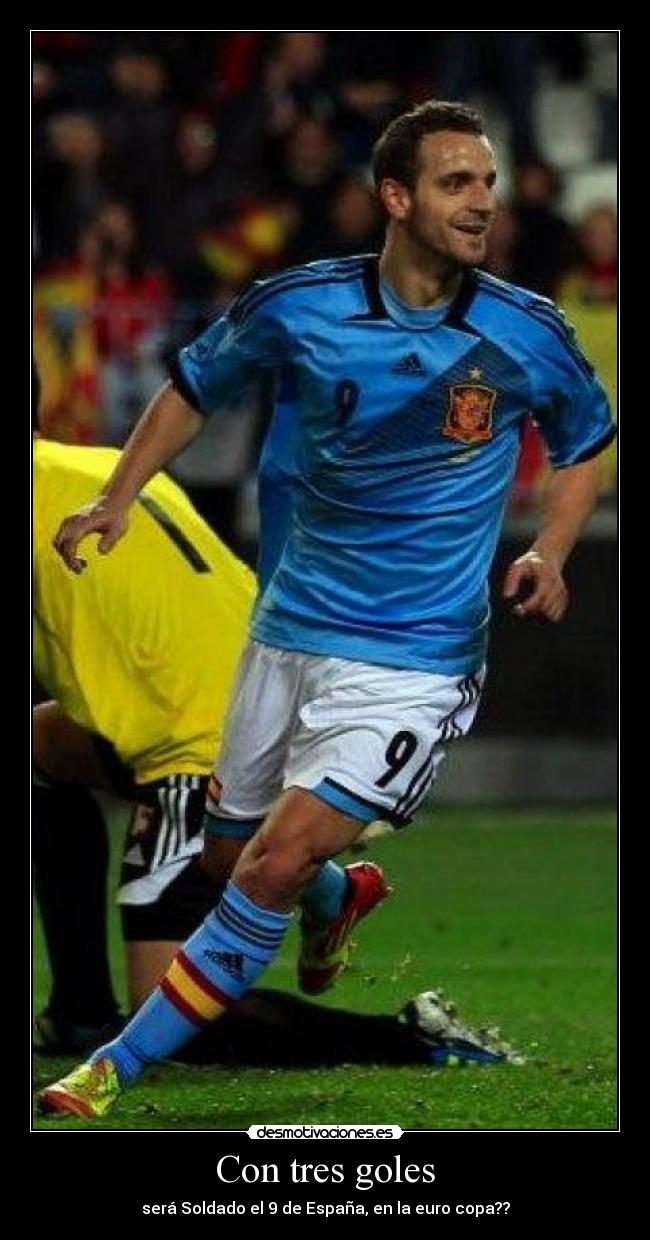 Con tres goles -