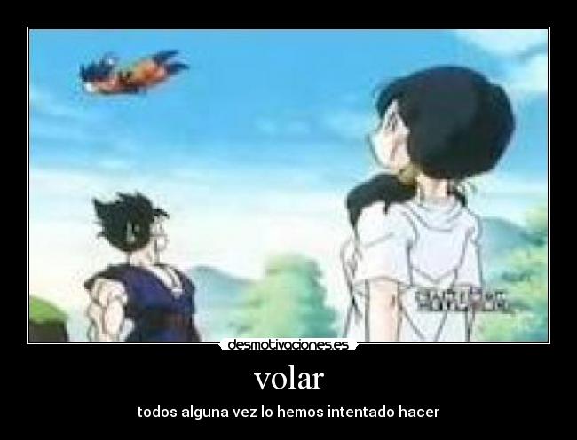 volar - todos alguna vez lo hemos intentado hacer